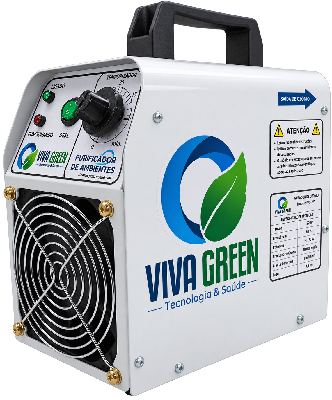 Gerador de Ozônio Viva Green